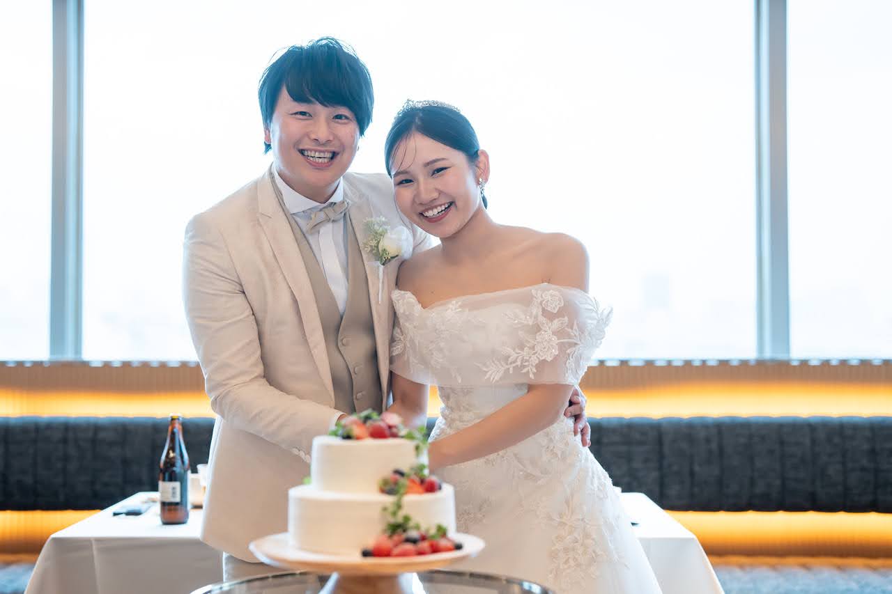 「小さな結婚式お台場店」沢山の意味が詰まってるケーキの演出✨